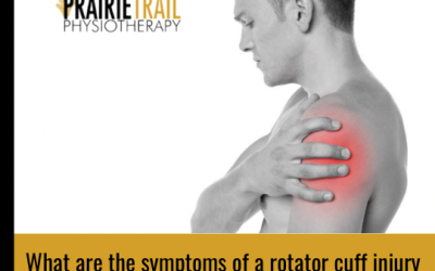 What are the symptoms of a rotator cuff injury?